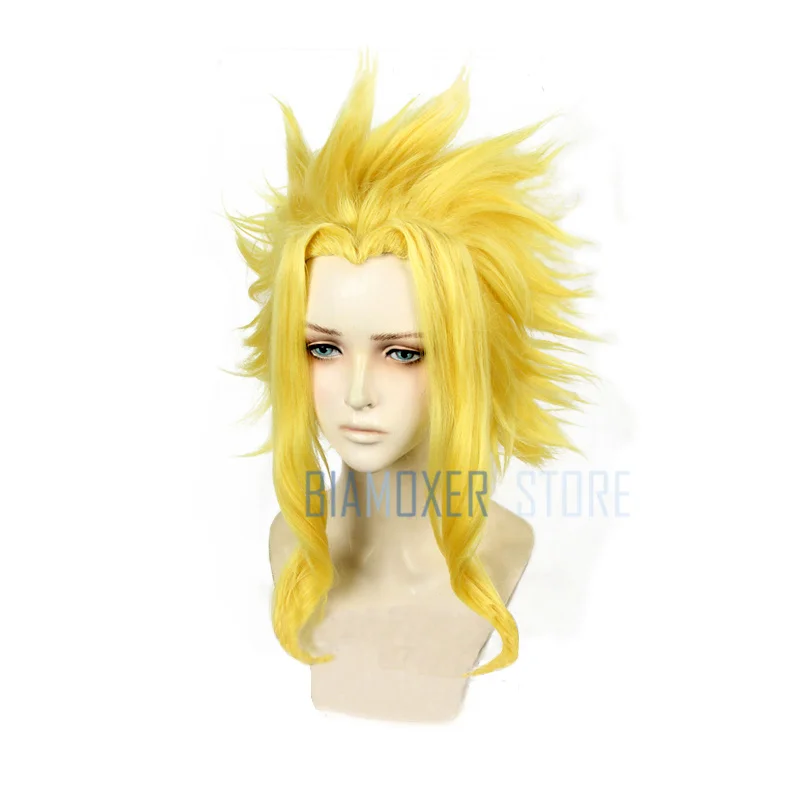 Biamoxer Brand My Hero Academia Toshinori Yagi All Might Cosplay Wigs Heat Resistant Synthetic Hair Perucas Wig | Тематическая