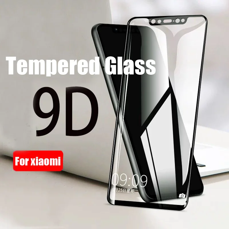 9D полное покрытие Защитное стекло для Xiaomi Mi 8 9 SE облегченное закаленное на A1 A2 Lite