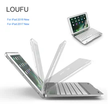 Loufu Bluetooth клавиатура для iPad металлический корпус для нового iPad 9,7 дюймов Чехлы планшеты A1822 A1823 A1893 A1954