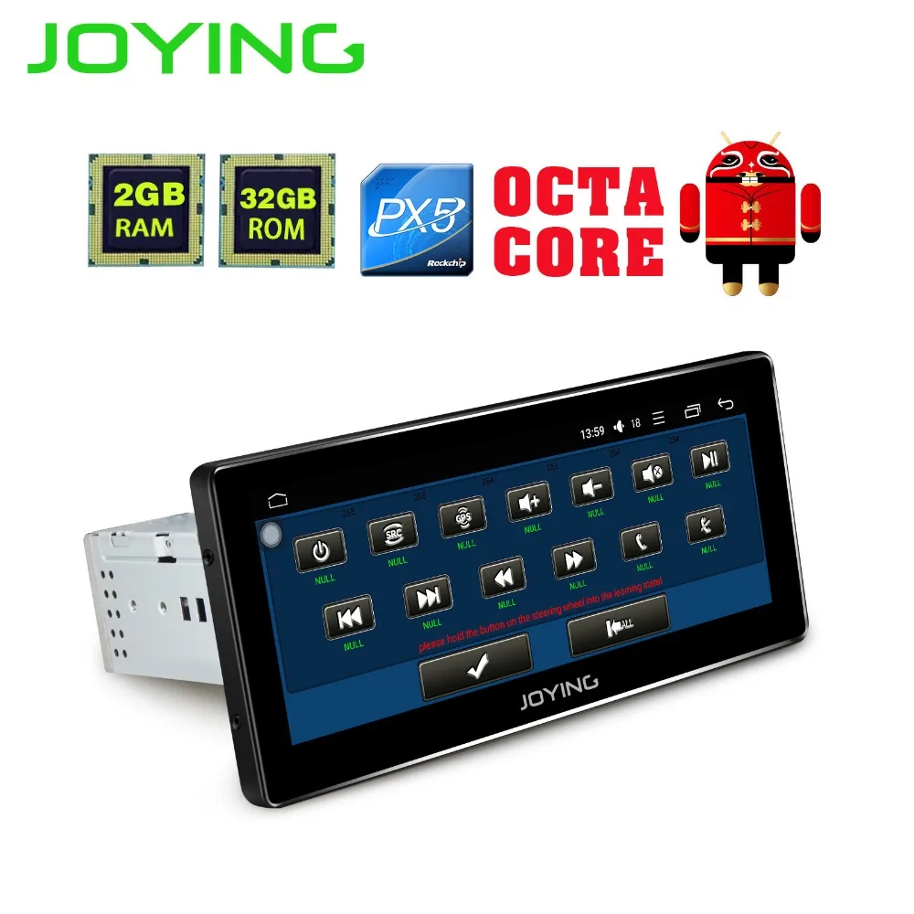 Alegría 8,8 pulgadas Android 8,0 Auto Radio estéreo solo 1 din Octa Core coche Universal reproductor de medios HD capacitiva 2 GB + 32 GB unidad de cabeza