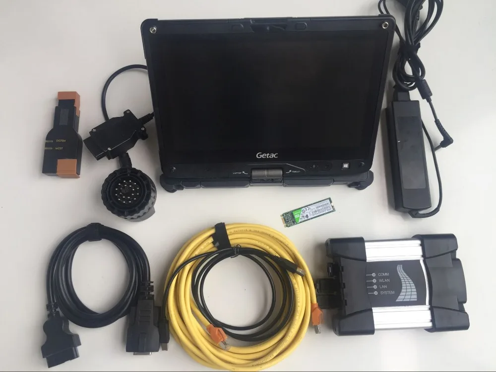  Beste Qualität Icom A3 Scanner Für BMW Icom nächste mit 20199 Software ssd + Getac v110 Laptop i5 &