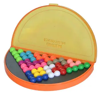 

Classic puzzle pyramid plate IQ pearl logical mind game Brain Teaser educational toys for children pyramid beads puzzle