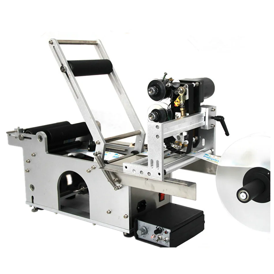 

Free Shipping,Semi-Automatic Label Dispenser, Bottle Labeling Machine With Date Code Printer