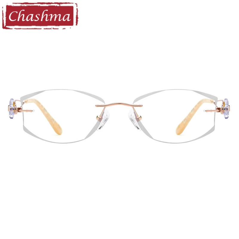 Rahmen Marke Licht Oculos Qualität Brillen Titan Gold Feminino Chashma Mode Grau Brille Super Armaca Randlose Luxuriöse De FqwndvB