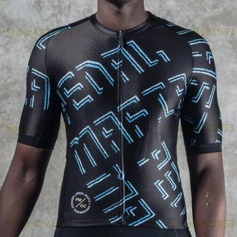 4 Педаль mafia летняя новая велосипедная футболка для мужчин MTB Bicicleta гоночная одежда Топы с коротким рукавом велосипедная одежда desgaste de ciclismo - Цвет: 4