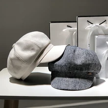 Летние женские Восьмиугольные кепки шляпы для женщин плоские военные Женские Твердые крышки Женские повседневные женские Восьмиугольные шапочки gorra militar