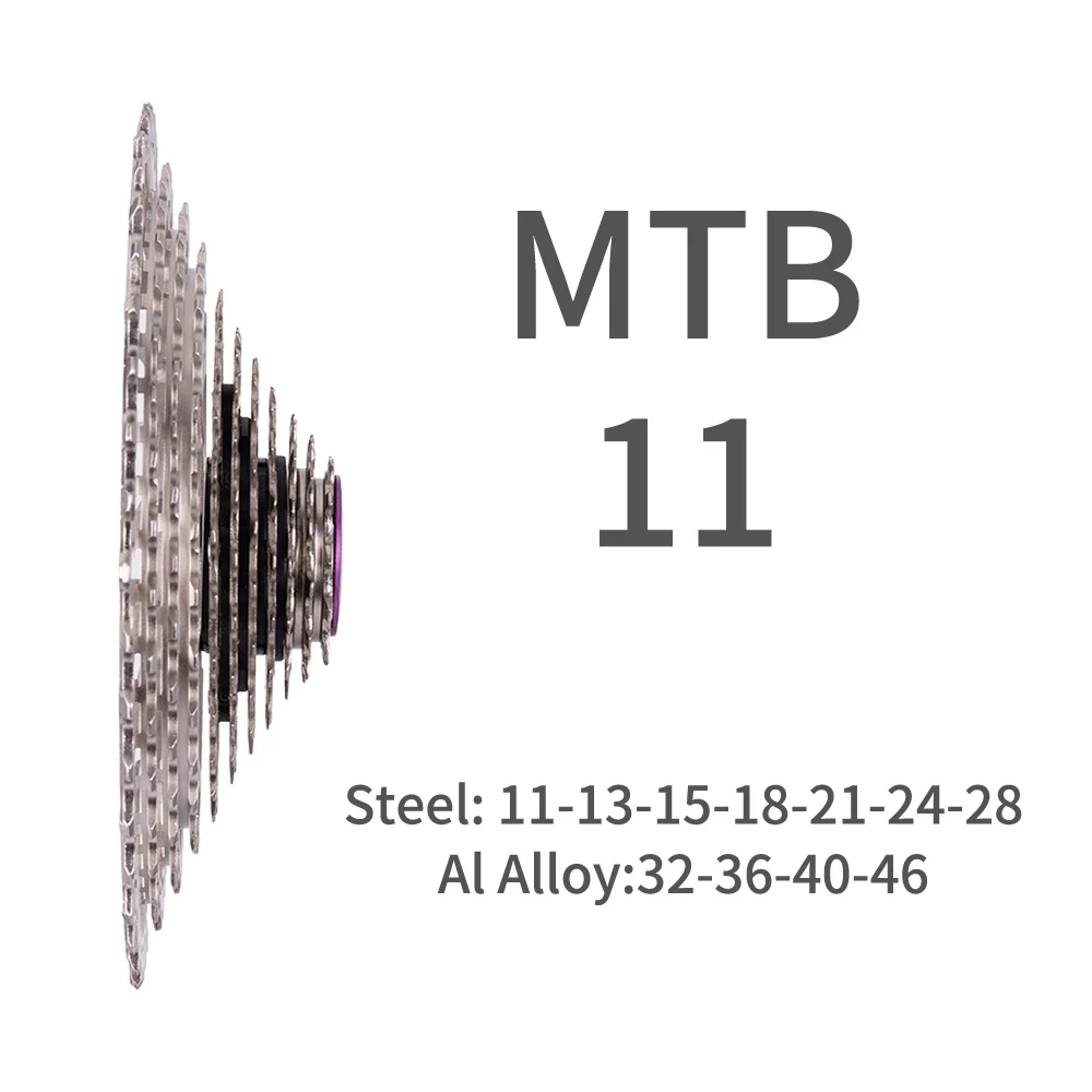 ZTTO MTB 11 скорость 46 Т группа набор 1*11 переключения заднего переключателя 11 в кассета с цепью группа набор Сверхлегкий k7 Звездочка горный велосипед