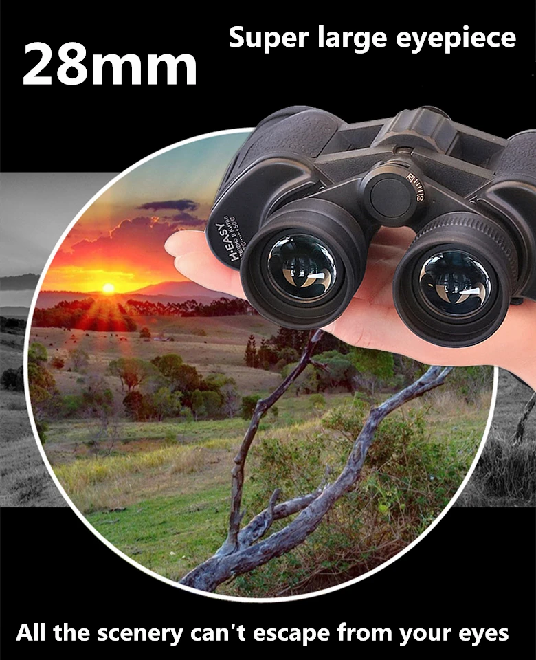 Verde de Longo Alcance do Zoom Super Grande Ocular hd Binóculos Grande Poderoso Binocular Militar Metal Fmc Filme Telescópio Viagem 8 zoom de longa distância telescópio viagem