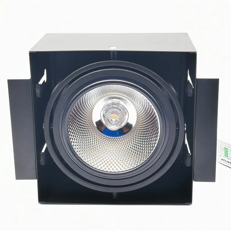 

4pcs/lot Double Led Grille light Dimmable Recessed LED downlight COB 1x15W 2x15w dimming led ceiling lamp AC85-265V