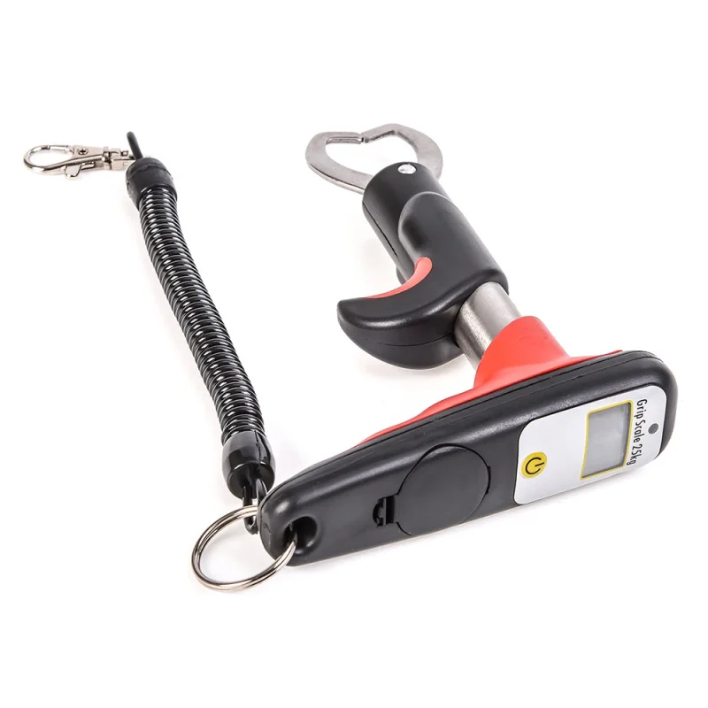 25kg/55lb Scale Digital Fishing Grip Stainless Steel Fish Lip Gripper Grabber ABS Electronic Portable Weighing for 2019 7
