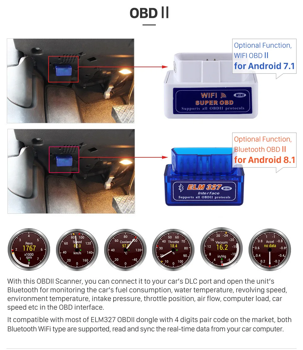 Best Seicane 10.1 inch Android 7.1/ Android 8.1 Car GPS Navigation Radio Unit Player for 2006 2007 2008 2009 2010 2011 Honda Civic 17
