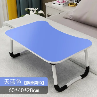 Folding Desk Small Bed Table Dormitory Student Student Laptop Desk Multi-function Bracket Table Bedroom - Цвет: Светло-зеленый