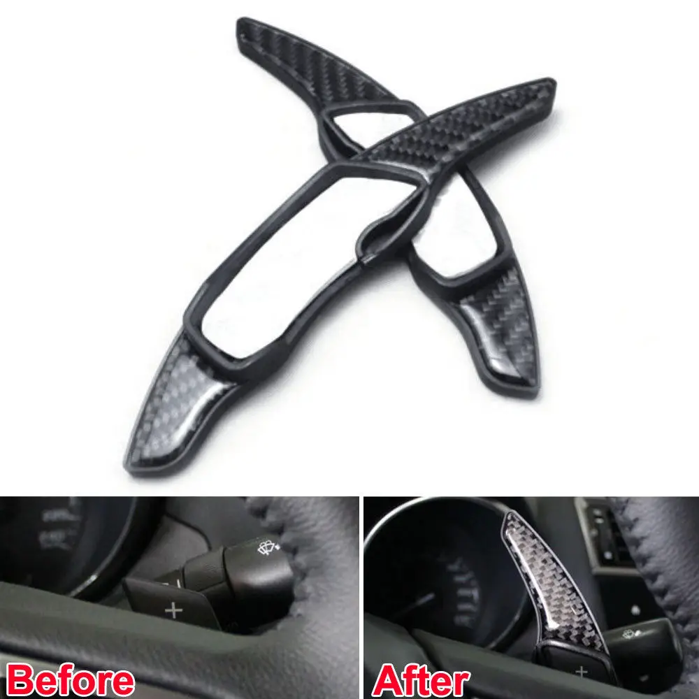 

Car-styling Steering Wheel Shift Gear Paddle Extensions Carbon Fiber Decor Car Accessories For Subaru Forester XV 2013 2014 2015