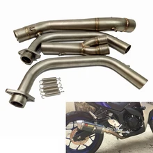 MT-03 R3 R25 R30 2014 2015 Motorcycle Full System Exhaust Muffler Middle Mid Pipe Stainless Steel For Yamaha YZF-R3 R25 14-16