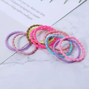 

100 Pcs/pack Children Kids Head Rope Girls Baby Hair-ring Hair Rubber Band Color Headdress New