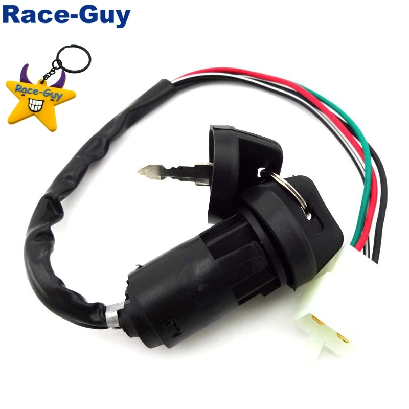 

4 Pin Wire Ignition Key Switch For Chinese ATV Quad 4 Wheeler Go Kart Taotao Sunl Roketa Kazuma 50cc 70cc 90cc 110cc 125cc