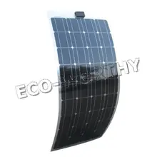100W 18V monocrystalline flexible solar panel for caravan yacht home bicycle