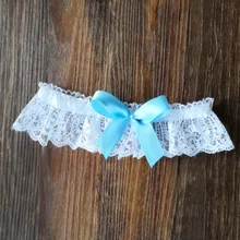 1 шт. Подвязка невесты свадебное, с кристаллами и стразами белые свадебные подвязки кружева с бантом