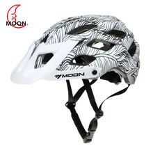 MOON Bicycle Helmet MTB Cycling Bike Sports Safety Ultralight Helmet OFF-ROAD Super Mountain Bike Cycling Helmet For Outdoors moon bicycle helmet wireless turn signal helmet cycling intelligent helmet