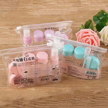 

7pcs/set travel cosmetics sub-bottle set spray empty bottle set skin care product packaging box cream