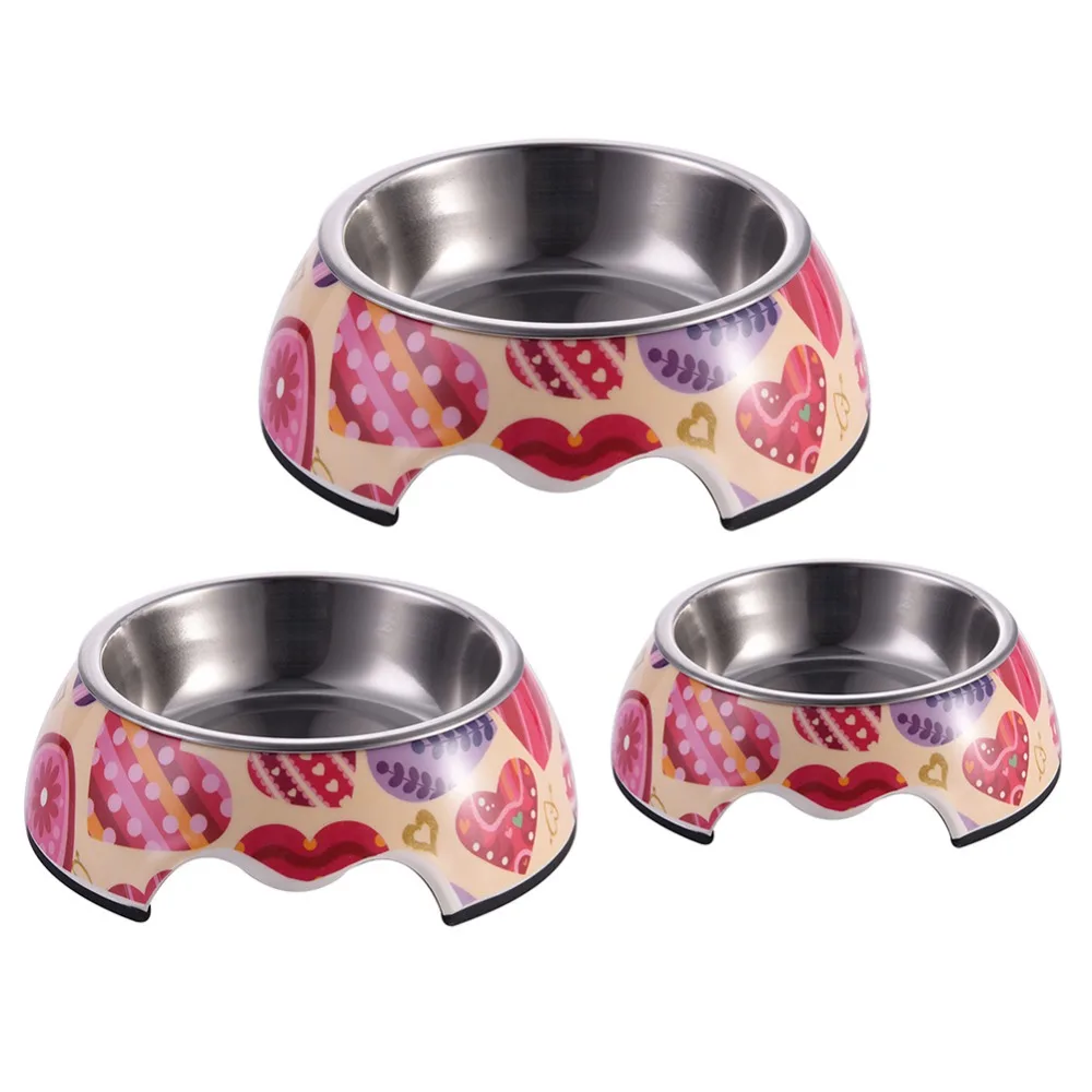 Stainless Steel Dog Feeders Pet Feeding Bowl Multiple Sizes Cat Food