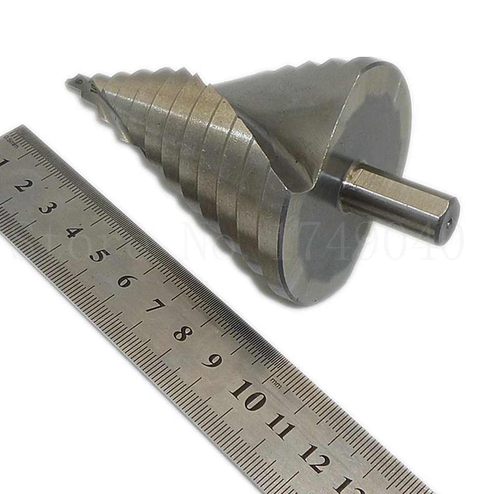 

Large HSS Spiral Groove Step Cone Drill Bit 6mm to 60mm 12 Steps Metal Plate Reaming Hole Cutter Ladder Drill Bits Tools