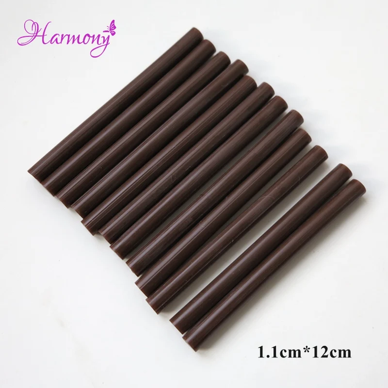 10pcs/lot Heat Melt Keratin Glue Stick for Fusion Nail Tip Human Hair Extension Tools Used with Glue Gun or Melting Glue Hot Pot