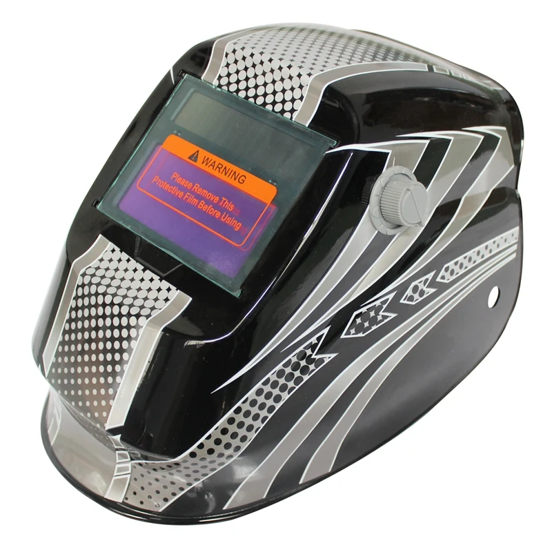 LIXF-New Pro Solar Welder Mask Auto-Darkening Welding Helmet Black and white dots | Инструменты
