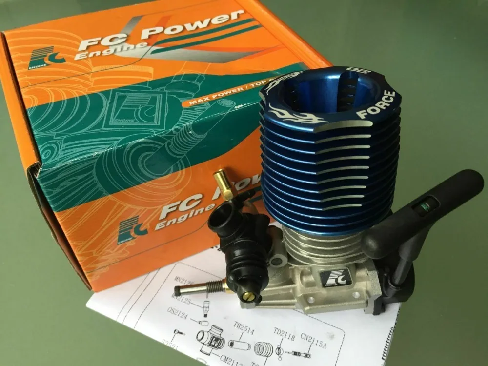 Двигатель Force 28th 4.6cc RC нитромотор для GO Redcat HPI Savage XL Losi 1/8Scale|Детали и аксессуары| |