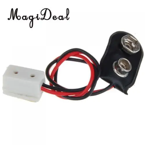 Dollhouse Miniature 9V Battery Connector w/ Wire and Single Receptacle LA005 for Doll House Room Box House Model Furniture Toys