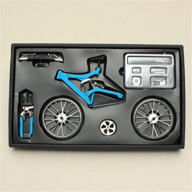 

DIY Mini Bike Model Simulation Alloy Mountain/Road Bicycle Set Decoration Gift Model Toys For Childern Kids Boy Toy