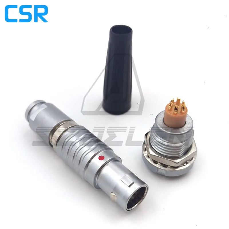

SZJELEN 0Bseries connector 6pin plug and socket,, FGG.0B.306.CLAD/ECG.0B.306.CLL, Camera power cord male and female 6pin