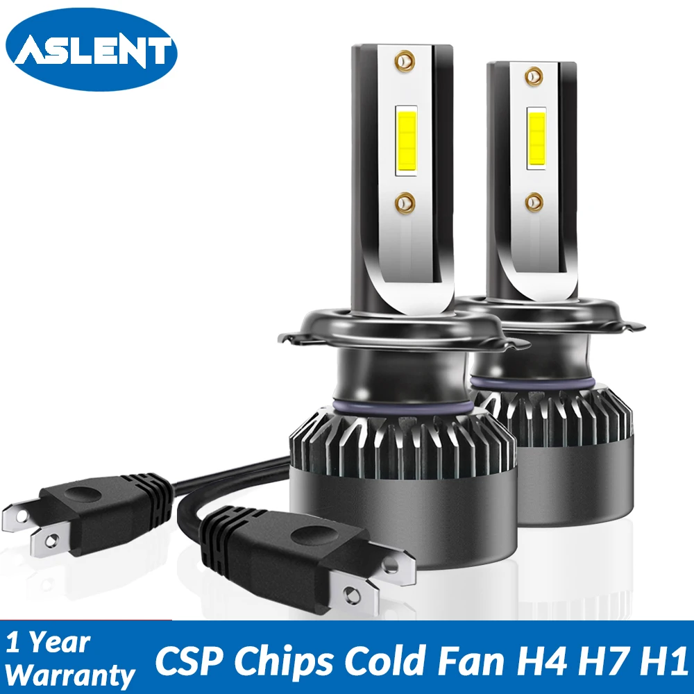 

ASLENT Mini LED H7 H4 LED Bulb Car Headlight H11 H1 H8 H9 9005/HB3 9006 HB4 9012 80W 10000LM 6500K Auto Lamp Fog Light 12v 24v
