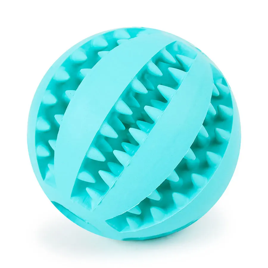 Игрушки для собак, нетоксичные, устойчивые к укусам, игрушечный мяч, забавный интерактивный эластичный шарик, корм для собак, фидер для чистки зубов