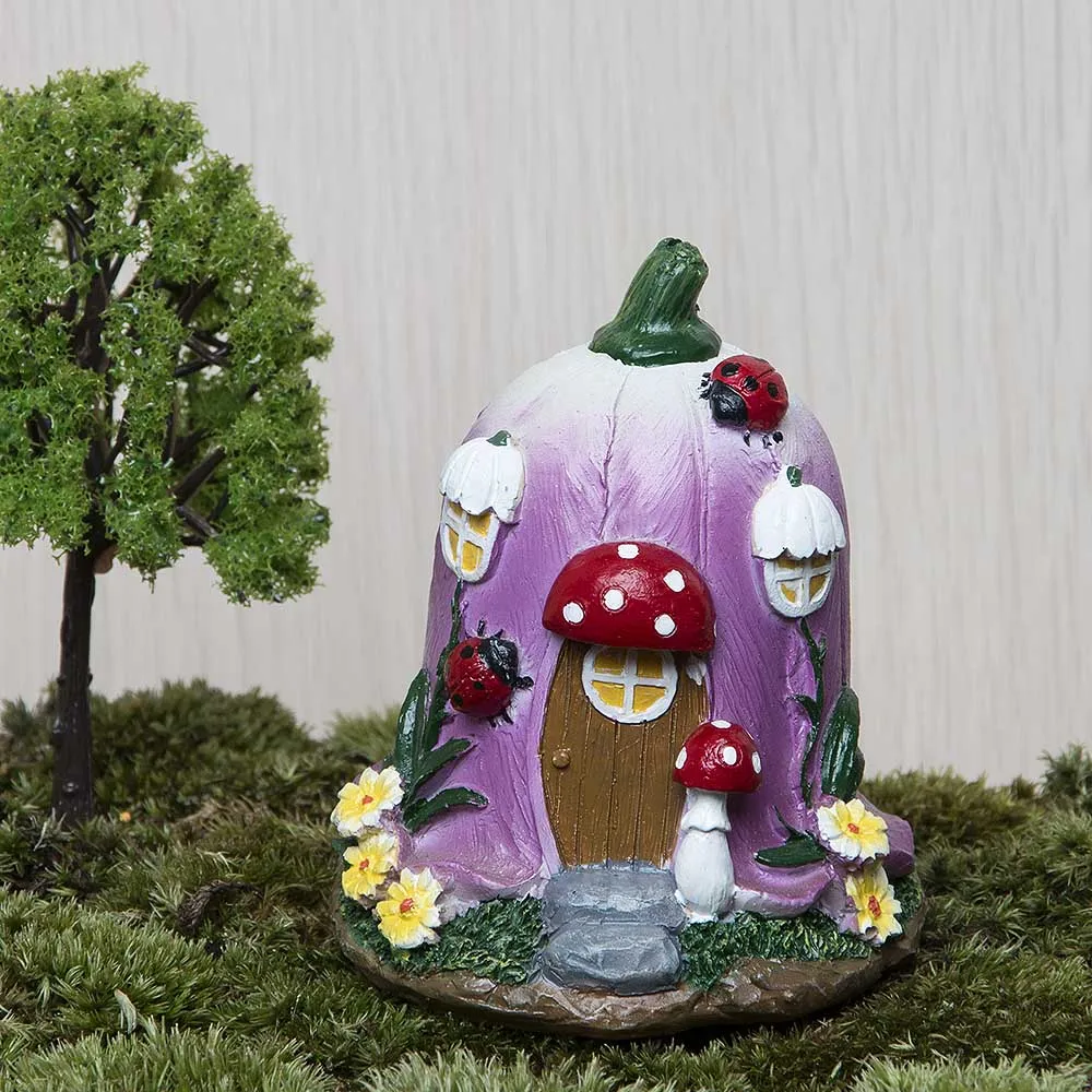 

Big Mushroom House Fairy Garden Gnome Moss Terrarium Decor for Resin Crafts Bonsai Bottle Garden