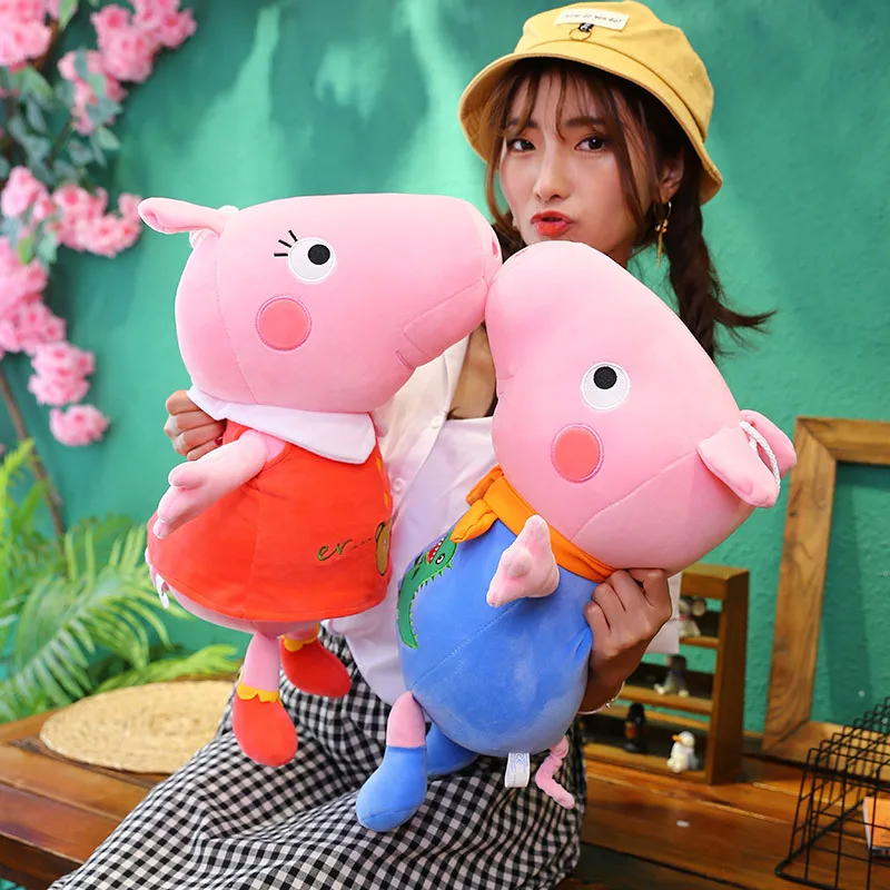 

Peppa Pig girlfriend gift kawaii soft toys 60cm plush toy pig and George send girlfriend birthday gift to children plush doll