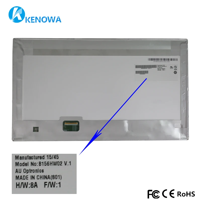 

xiajing B156HW02 V.1 B156HW02 V1 LCD Laptop Screen Replacement 1920*1080 FHD Panel LVDS 40 PIN