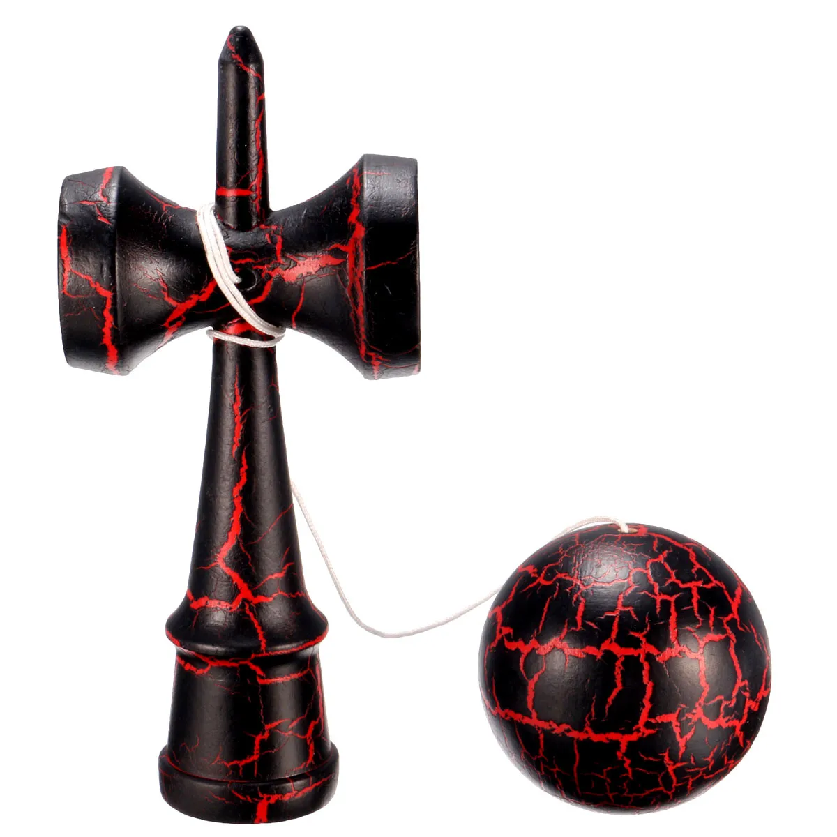 18 см полный Crackle деревянный шар Kendama образование традиционная игра игрушка