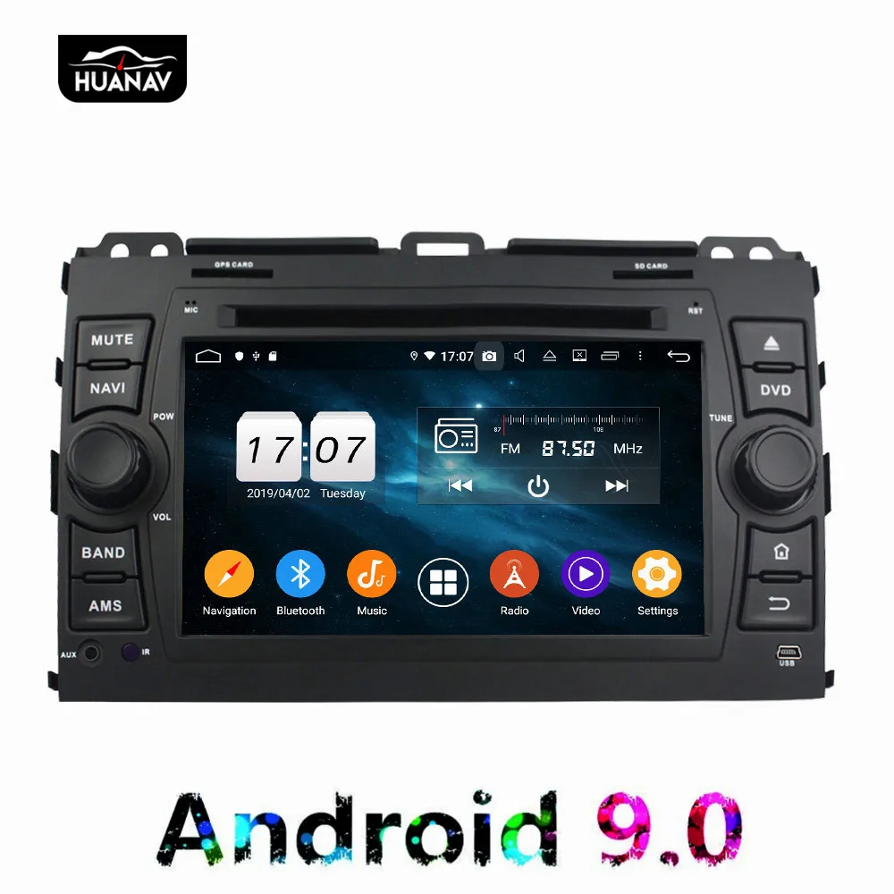 Clearance DSP Android 9 Car GPS Navigation Car DVD player for TOYOTA Land Cruiser Prado 2006-2010 auto stereo multimedia player head unit 3