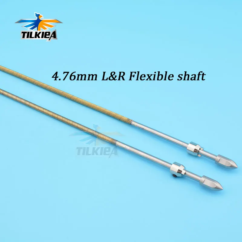 

4.76mm 3/16'' Flexible Shaft Positive/Reverse Length 520mm Flex Cable With Drive Dog Prop Nut For RC Electric Boat