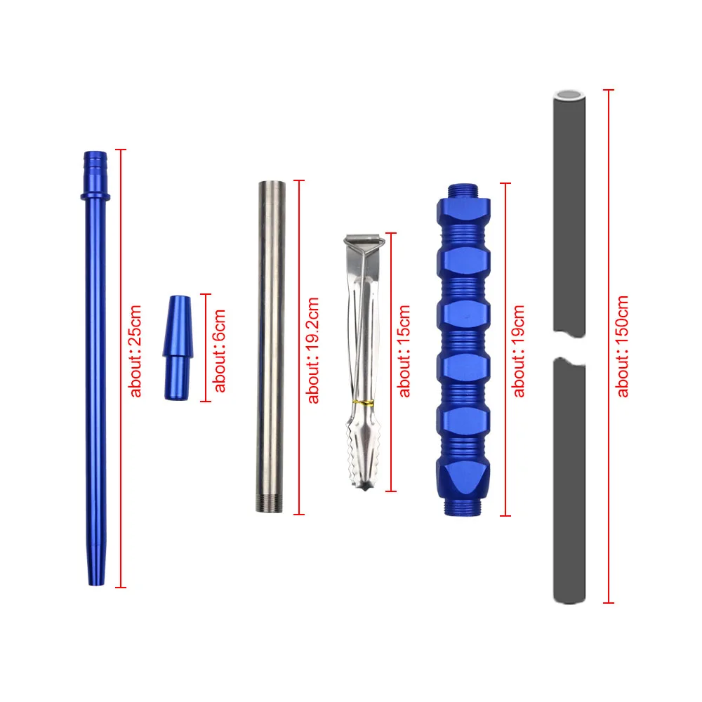 Высокое качество керамический металл курительная Шиша кальянная Трубка Набор силиконовых шлангов с чашей для кальяна вечерние курительные трубки для бара 3 цвета