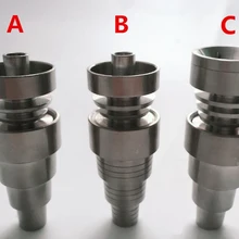 Универсальный бескупольный 6 в 1 Титановые Гвозди 10 мм 14 мм 18 мм шарнир мужской и женский GR2 Domeless ногтей стеклянные трубки для курения водопроводные трубы Dab установки