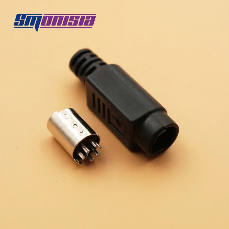 10 шт. Круглый 6 контактный разъем для клавиатуры/мыши PS2|plug connector|keyboard mouse connectorkeyboard