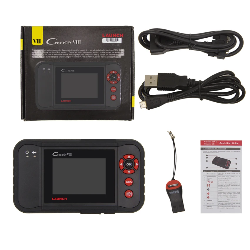 Старт X431 Creader VIII комплексный Диагностический прибор obd2 автомобиля EOBD(система бортовой диагностики код ридер обновление онлайн же как CRP129