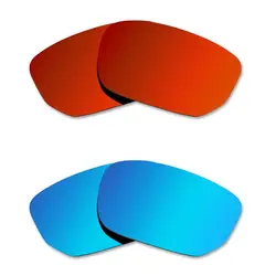 Glintbay 2 пары поляризационные солнцезащитные очки для женщин Замена оптические стёкла Oakley переключатель стиля огонь красный и голубой лед