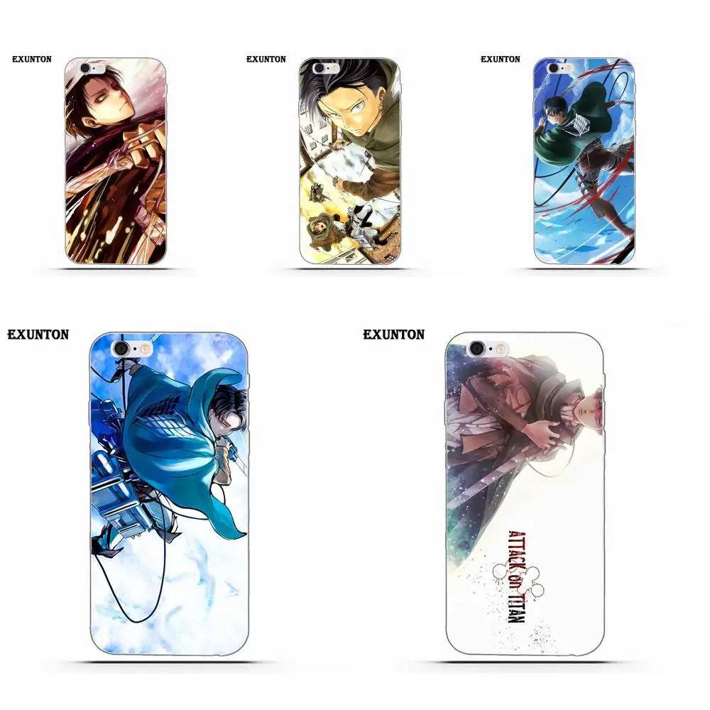 

Soft TPU Cell Case Attack On Titan Levi For Apple iPhone 4 4S 5 5C SE 6 6S 7 8 Plus X