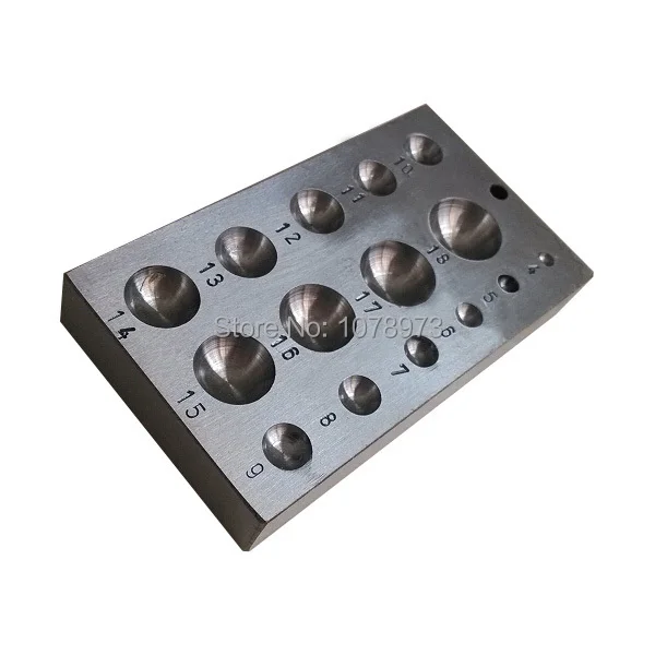 

High Quality Steel Dapping Block Jewelry Tools in China Flat Dapping Block No. 4-14