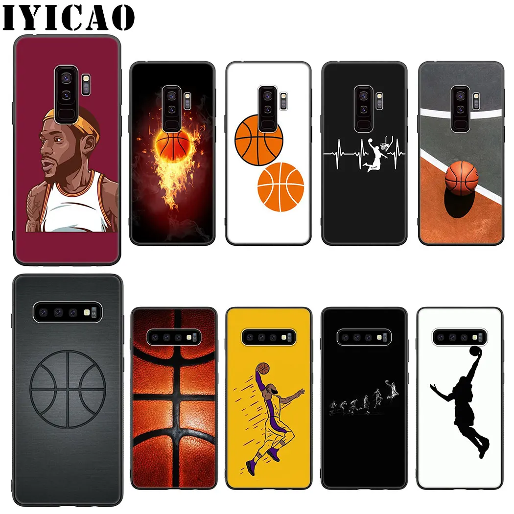 IYICAO баскетбольный спортивный Мягкий силиконовый чехол для samsung Galaxy S10 S9 S8 Plus S10e S6 S7