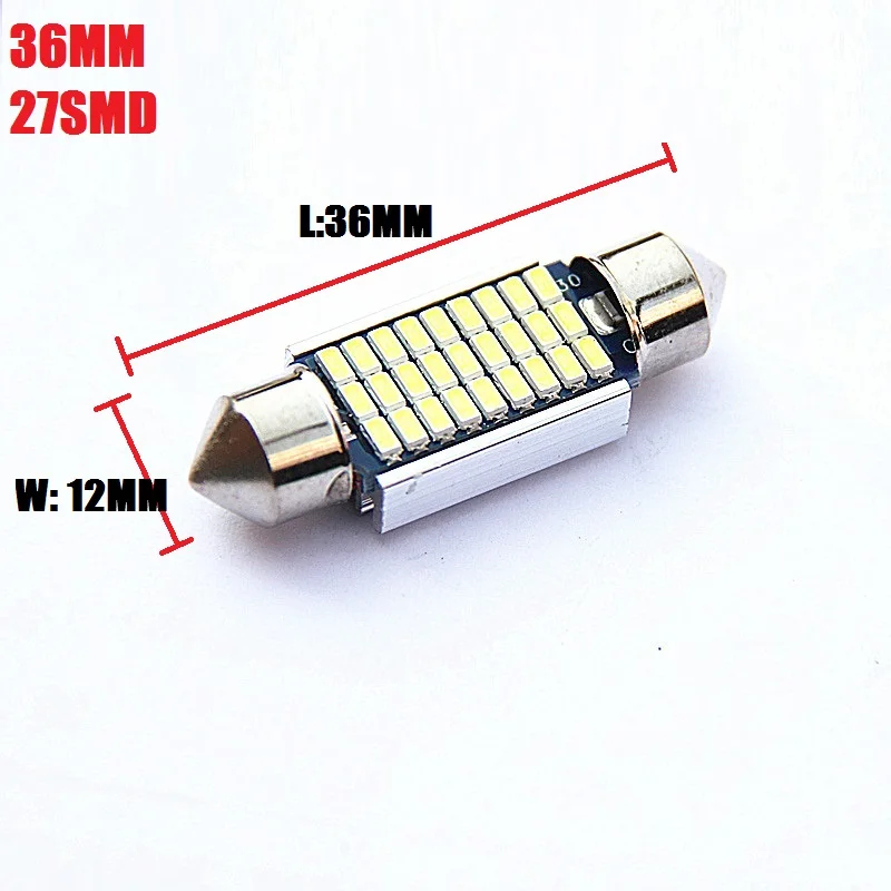 100 шт. 31 мм 36 мм 39 мм 42 мм C5W C10W супер яркий 4014 smd; Автомобильные светодиоды ламповая гирлянда Canbus Error Free интерьерная лампа салона