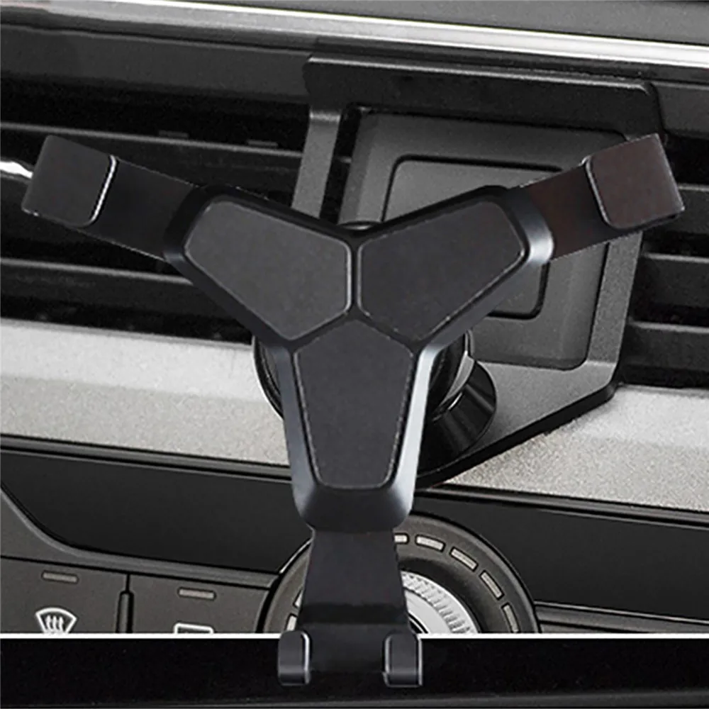 Магнитный/гравитационный Автомобильный держатель для телефона для Audi 17-19 A4L/A5 автомобильный Вентиляционный Выход держатель для мобильного телефона Подставка держатель 360 градусов Поворотный - Цвет: Y gravity black